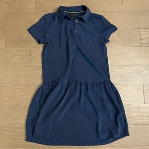Navy blue mini dress #minidress